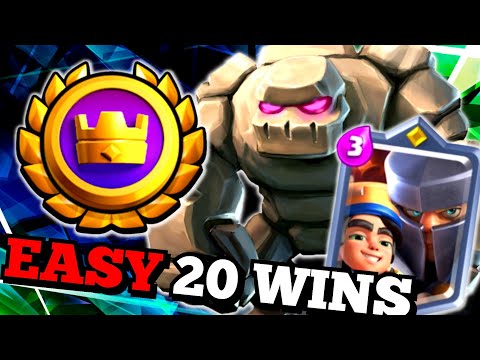 *FLAWLESS* 20-0 in ROYAL TOURNAMENT  with Golem - Clash Royale