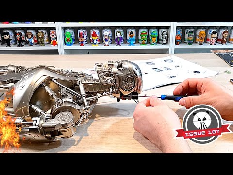 Build The Terminator T-800 Issue 107 - Connect The Battery + Build Light For Base ( Speed Build )