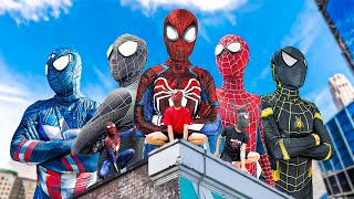 PRO 7 SUPERHERO TEAM || Hey Kid Spider-Man , Go To Trainning Nerf Gun !!! ( Funny Action Real Life )