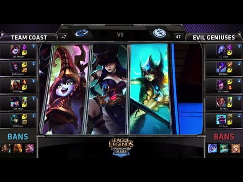 Evil Geniuses vs Coast | Game 2 Season 5 NA LCS Spring Promotion/Relegation | EG vs CST G2
