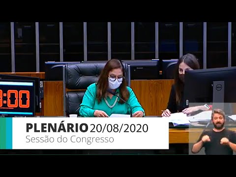 Sessão do Congresso (Câmara) - Deputados mantêm veto ao reajuste para servidores - 20/08/20 - 15:40