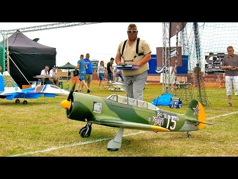 YAK-11 AMAZING RC SCALE MODEL WARBIRD AIRPLANE FLIGHT DEMONSTRATION