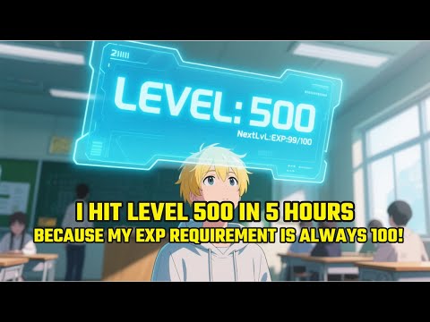 I Hit Level 500 in 5 Hours... Because My EXP Requirement is ALWAYS 100！