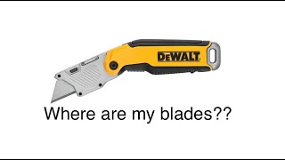 Dewalt Folding 2.44 in. Utility Knife DWHT10429 (Blade Location and Operation)