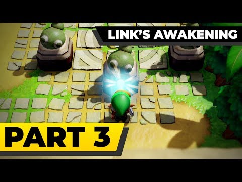 LINK'S AWAKENING SWITCH - 100% Walkthrough Part 3 - Tail Cave [No-Commentary]