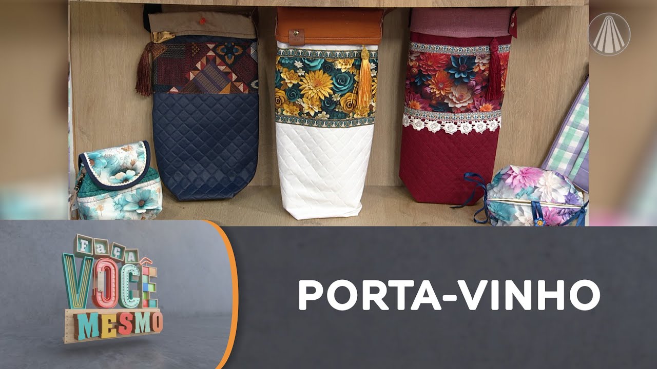 Crie um porta-vinho em costura criativa e carregue seu vinho com estilo