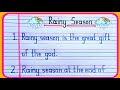 Rainy Season Essay 10 Lines 10 Lines On Rainy Season In English Essay On Rainy Season In English