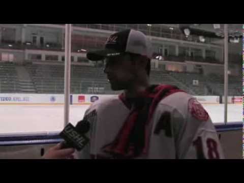 USHL in Russia: Alexx Privitera postgame vs. Russia (Omsk Hawks)