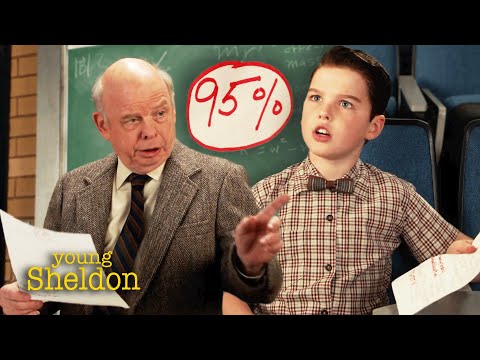Sheldon’s Fit Over His First Bad Grade | Young Sheldon