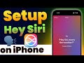 Hey Siri ️ Enable Hey Siri On IPhone 16 How To Activate And Enable Siri On IPhone In Hindi