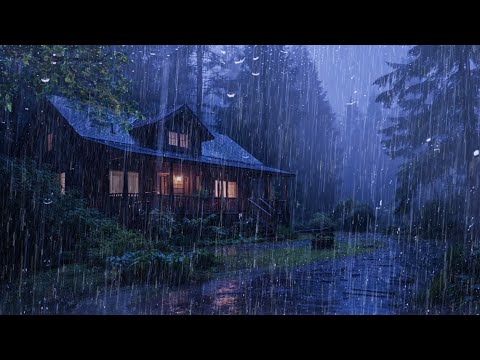Perfect Rain Sounds For Sleeping -  99% Sleep BETTER - Relaxing Rainstorm Sounds
