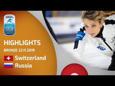 HIGHLIGHTS: Switzerland v Russia – bronze – Le Gruyère AOP European Curling Championships 2019