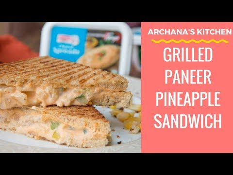 Grilled Pineapple & Paneer Sandwich Recipe - Sandwich Recipes by Archana's Kitchen