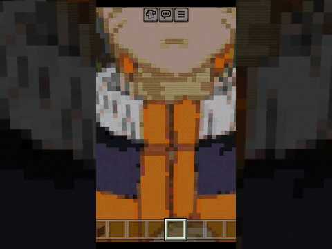 MINECRAFT MAGIC  - Naruto Pixel Art in Minecraft #shorts #minecraft