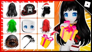 COMO PEGAR 16 ITENS GRÁTIS HOJE NO ROBLOX - CABELOS GRÁTIS, ITENS DE NATAL 2025 E +