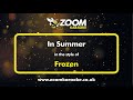 Frozen In Summer Karaoke Version From Zoom Karaoke