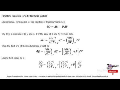 FACULTY241 PHY331 KUST20201 L21 P1 Specific heat of water