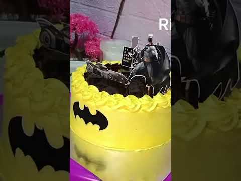 Dekor kue tema batman