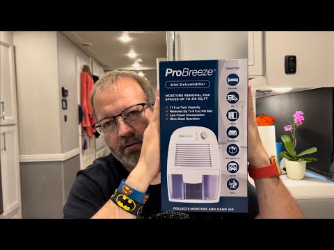 Mini USB Dehumidifier for Home, Quiet Bedroom Dehumidifier, Compact Bathroom Moisture Absorber, Up to 30 ㎡ Dehumidifying Area, 33.8 fl oz / 1 L Water Tank, ABS Design video review thumbnail