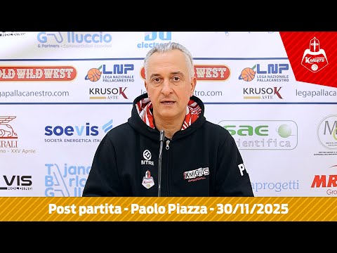 Post-match Legnano vs. Gema Montecatini | Paolo Piazza, November 30, 2025