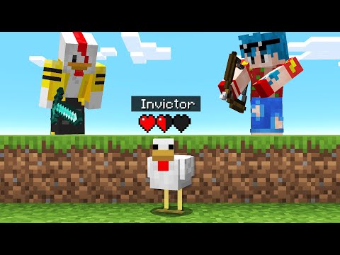 Minecraft: CHICKEN Invictor vs 2 ASSASSINS 😱🔪 MINECRAFT SPEEDRUN RUNNER vs HUNTERS #4