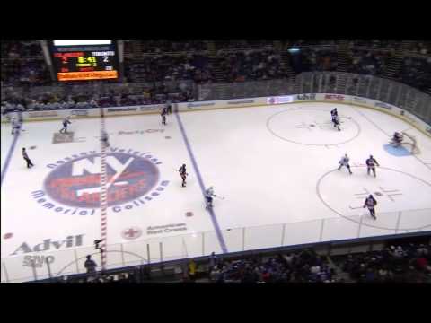 Phaneuf Goal - Leafs 3 vs Islanders 2 - Feb 27th 2014 (HD)