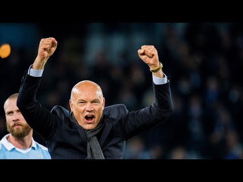 Presskonferens efter segern mot IFK Göteborg