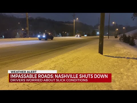 Impassable roads shut down Nashville