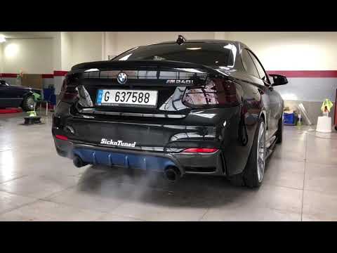 DMETUNING SICKNTUNED BMW M240i Stage 2 tuned with Akrapovic exhaust supersprint downpipe