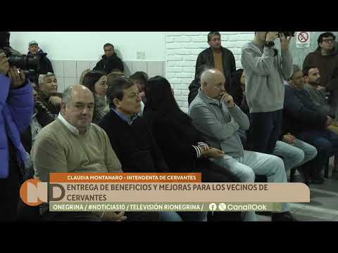 Cervantes: entrega de beneficios y mejoras para los vecinos de la ciudad