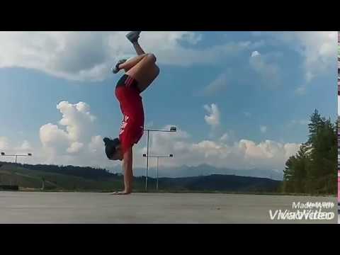 Lucia Kevická - football freestyle skills in Liptovská Teplička