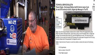TSB 19 2104 Power Liftgate  Discharged Battery Interior Lamps Cycle On And Off Erratically