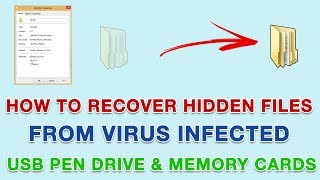 How To Recover Hidden Files from Virus Infected USB Pen Drive & Memory Cards