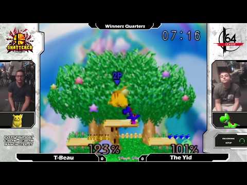Smash 64: T-Beau (Pikachu/Falcon) V The Yid (Yoshi) - Shattered 118 Tournament SSB64