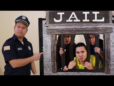 Funny Aunties & Uncle Gets LOCKED UP in Pretend Jail Video