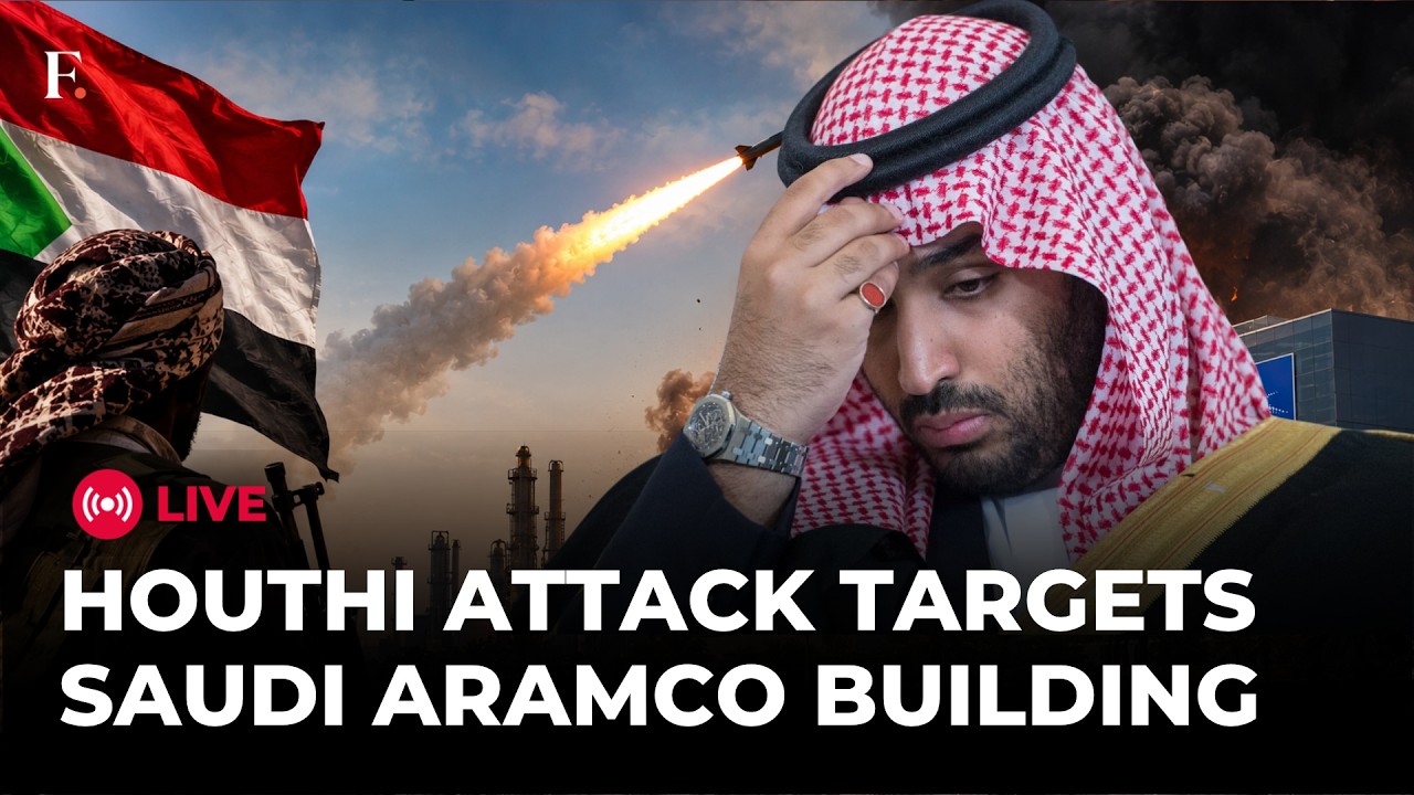 Saudi Aramco Building Hit as Houthi Missile Debris Injures 4 in Riyadh | WAR LIVE