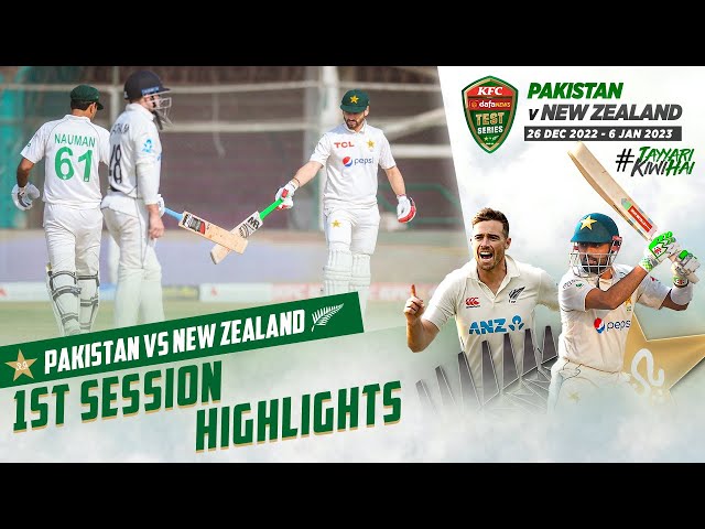 1st Session Highlights | Pakistan vs New Zealand | 1st Test Day 2 | PCB | MZ2L
