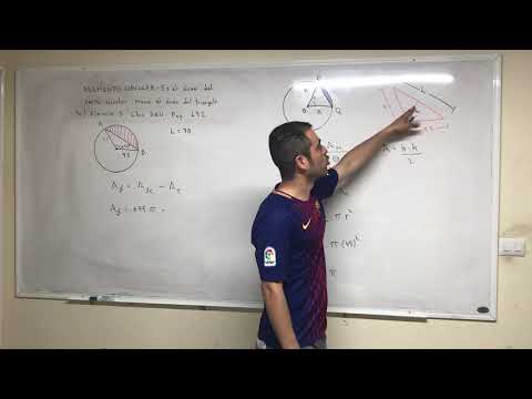 Relaciones métricas en la circunferencia. Área de un segmento circular (4-4)