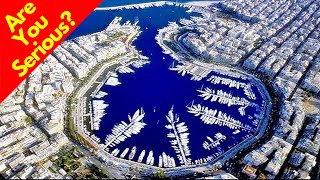 Zea Marina, Athens, Greece. A walk through this magnificent port in Pireaus, Athens