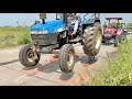 Break And Brick Test New Holland 5500 John Deere Mahindra Arjun Novo 4wd Eicher 485 Tractor