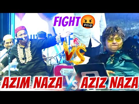 Azim Naza V/S Aziz Naza Big Fight🤬 Between Two Qawals🤟 | Audiance Gone Crazy At Event | New Event⚡