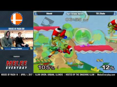 House of Paign XIV - TSI | Shabo (Blue Fox) vs. Shinobi (Fox) - SSBM - Top 8 Winners Semis