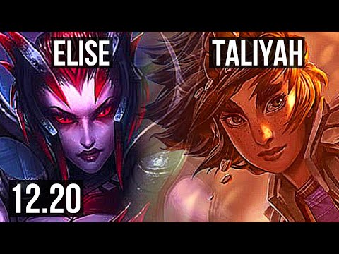 ELISE vs TALIYAH (JNG) | 8/0/5, 66% winrate, Legendary | KR Grandmaster | 12.20