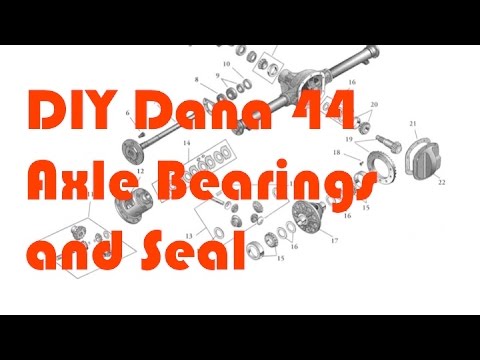 Dana 44 How to Replace the Seal and Bearing Jeep TJ,XJ