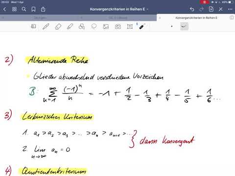 Alternierende Reihe