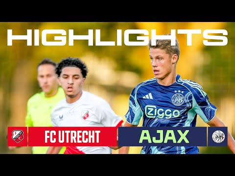 Highlights Jong FC Utrecht - Jong Ajax | Keuken Kampioen Divisie
