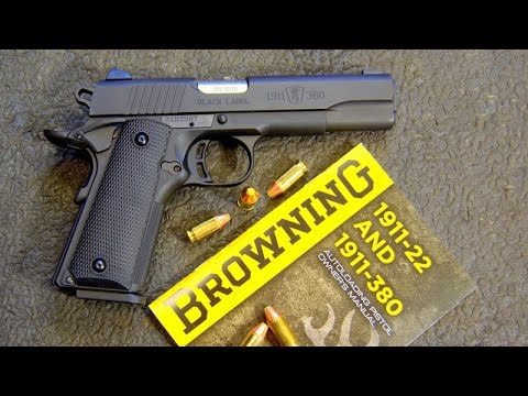 Browning 1911 .380 Black Label - Shooting This Mini Pistol