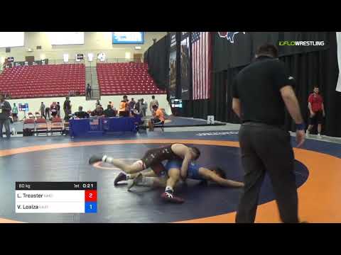 2018 Marine Corps US Open/UWW Junior Greco Roman 60 7th Place - Logan Treaster (NMC-RTC) Vs. Vicen
