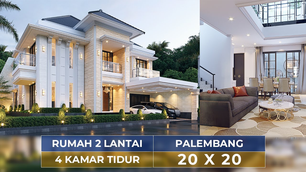 Video 3D Mr. SRM 1394 Classic House 2 Floors Design - Palembang