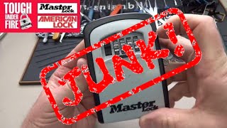 (642) Master Lock Combo Box - EZPZ to Open! (JUNK!)